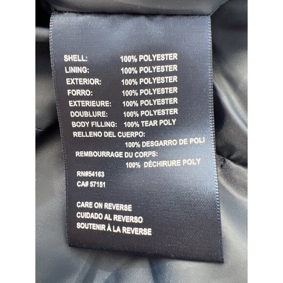 Tommy Hilfiger Full Zip Plaid Quilted Puffer Vest Womens Medium Blue Red Polyest - Picture 5 of 8